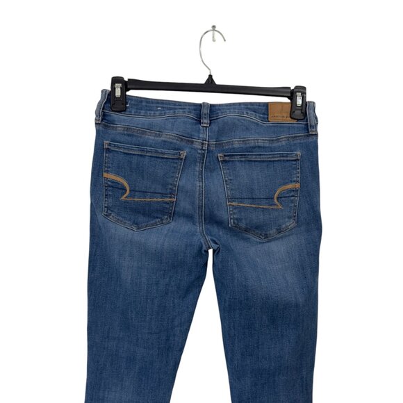 American Eagle Womens Next Level Stretch Jegging Jeans Size 6R Medium Wash Denim - Picture 12 of 14